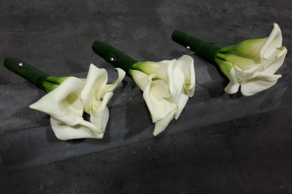 Boutonnière de mariage fleurs naturelles